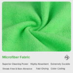 16″ × 16″ All Purpose Microfiber Cloths, 300 GSM – Pack of 12 - Bild 2