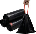 Black Drawstring Trash Bags, 1.2 mil - Pack of 100 - Bild 2
