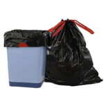 Black Drawstring Trash Bags, 1.2 mil - Pack of 100 - Bild 6